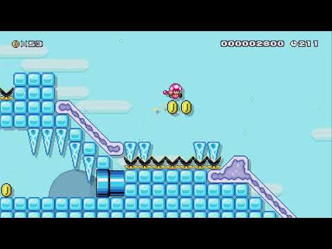 Frostbite Falls by sneakn - Super Mario Maker 2 - No Commentary 1bx
