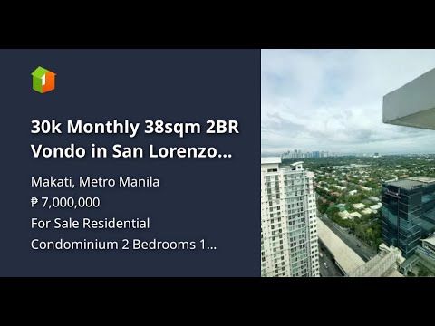 30k Monthly 38sqm 2BR Vondo in San Lorenzo Place! LIMITED UNITS ONLY!