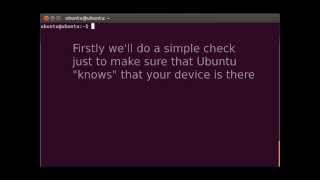How to check Whether Ubuntu detects a USB device.