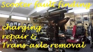 Scooter Fault Finding Not charging and trans-axle removal on a Rascal Vision