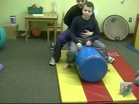 Screenshot of video: Therapy ball exercises