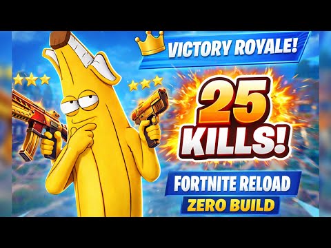 INSANE 25 Elimination Solo Win 🔥 | Reload Zero Build (Mythic Weapons)