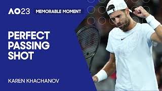 Karen Khachanov Hits Insane Passing Shot | Australian Open 2023
