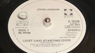 John Lennon - (Just Like) Starting Over (1980 7&quot; Single)