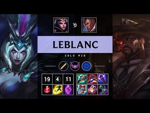 LeBlanc Mid vs Lucian: Godlike - EUW Master Patch 14.23