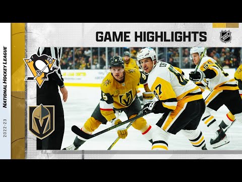 Penguins @ Golden Knights 1/5 | NHL Highlights 2023