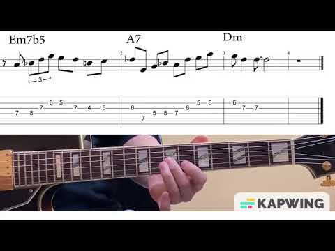 Minor 2-5-1 In Dm Jazz Exercises Wes Montgomery, George Benson, Pat Martino