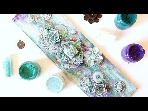 Finnabair Texture Fantasy Pastes - Mixed Media Collage