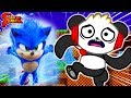 *NEW* SONIC THE HEDGEHOG! Fastest Runner Challenge! Let's Play with Combo Panda