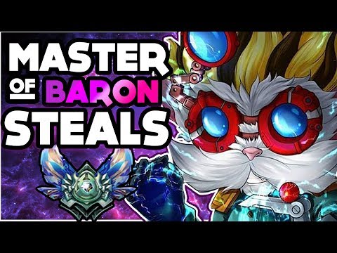 THE UNSTOPPABLE HEIMERDINGER | MASTER OF BARON STEALS! - League Of Legends