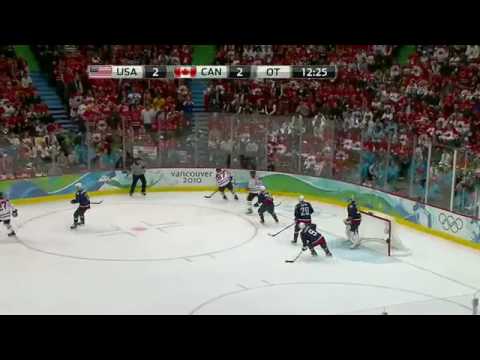 Sidney Crosby Scores Winning Goal Canada VS USA Gold Medal Game!