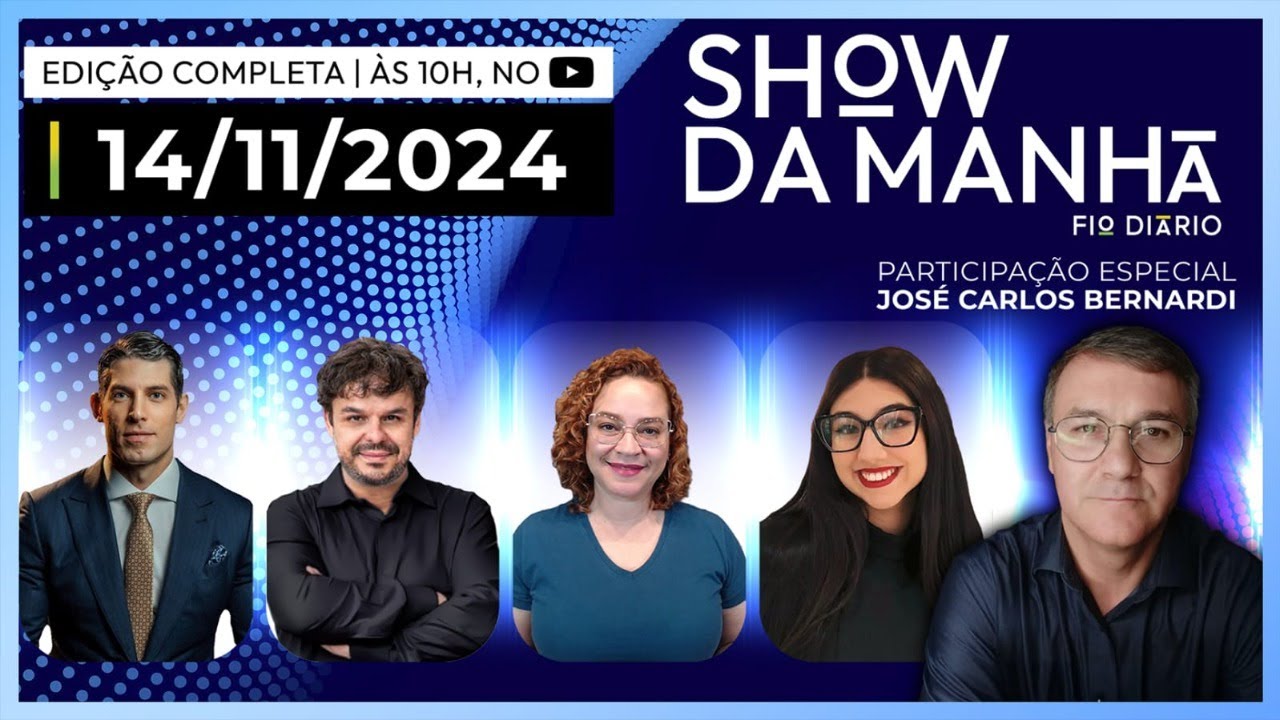 SHOW DA MANHÃ-MARCO ANTÔNIO,ADRILLES,PAULA MARISA,EDUARDA CAMPOPIANO E JOSÉ CARLOS BERNARDI-14/11/24