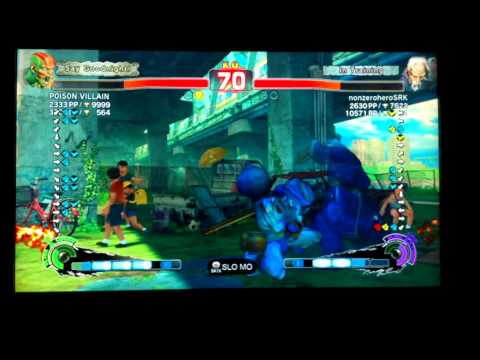 SSF4 AE 2012 P0IS0N VILLAIN (Dha) VS nonzeroheroSRK (Gen) Pt1-XboxLive Ranked Match
