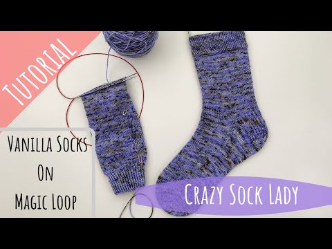 How to Knit Socks on Magic Loop - A Tutorial by Crazy Sock Lady