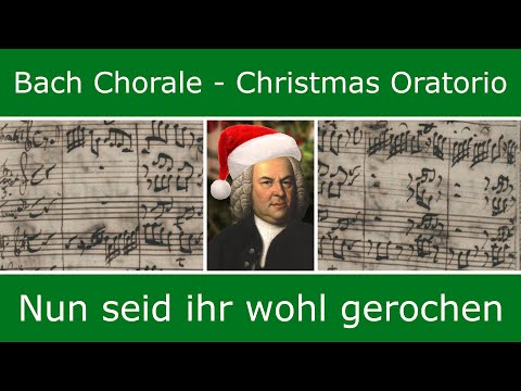 Bach's own score - Nun seid ihr wohl gerochen (chorale)