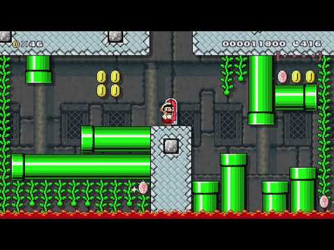 Bowser's Garden by Riku - Super Mario Maker - No Commentary 1bm
