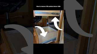 How to remove a file cabinet drawer slide