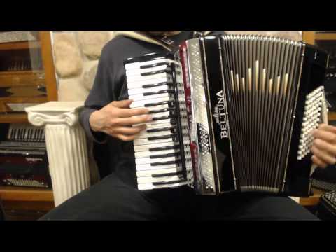 BELTALPSTARIIIH - Swiss Chocolate Beltuna Accordion Alpstar III Helikon MMM 72 $4995