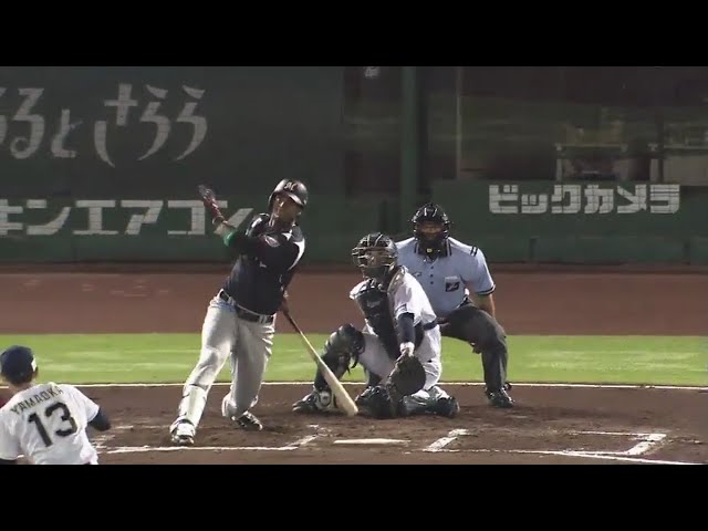 【7回表】終盤での一振り!! マリーンズ・パラデスの6号同点ホームラン!! 2017/7/7 Bs-M
