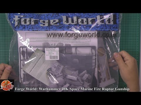 Forge World Warhammer 40K Space Marine Fire Raptor Gunship review