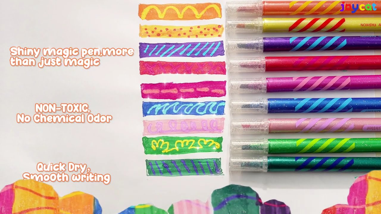 Magical Color Changing Markers! ✨ Learn Colors with Glitter Art for Kids & Toddlers