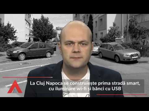 Stiri Mediafax 05 Noiembrie - La Cluj Napoca se construiește prima stradă smart