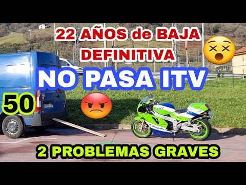 😡2 Problemas Graves en ITV con ZXR 750😵 Rehabilitacion Moto baja definitiva hace 22 años