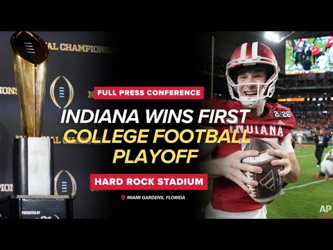 WATCH | FULL PRESS CONFERENCE: Indiana Hoosiers win first college football national championship