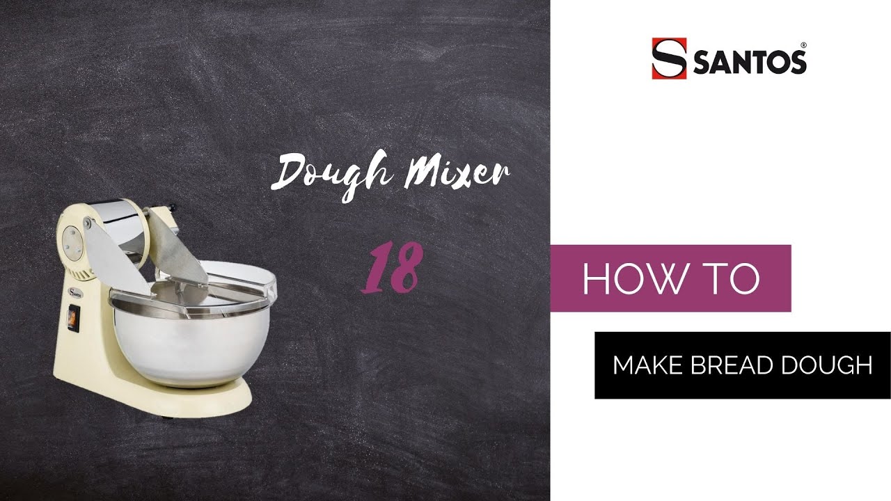 Video thumbnail for Santos #18 10 qt Dough Fork Mixer