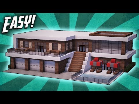 Minecraft: How To Build A Modern Mansion House Tutorial (#27)