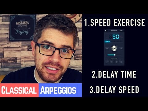 Classical Arpeggios on Guitar ... played with AWESOME Delay