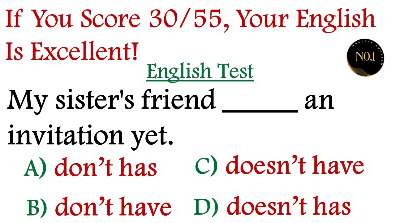 Mixed English Grammar Test 🌟if you score over 95% On This Quiz, your English is Fantastic