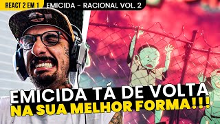 ELE TÁ DE VOLTA!!! EMICIDA - QUANTO VALE O SHOW MEMO? / US MEMO PRETO ZICA [REACT 2 EM 1]