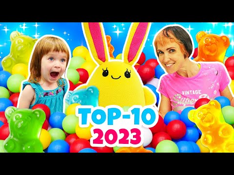 A mamãe se diverte num parque de diversões com a Bianca e o Lucky! História infantil em português