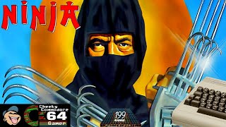 NINJA – Commodore 64 (1986) | Budget Beat-'Em-Up with Surreal Combat Mechanics