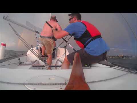 J22 Sailing Practice - Cleveland, Ohio
