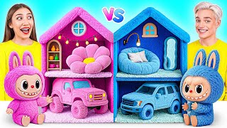 We Build Amazing Doll House | Rich vs Broke Challenge by Super Hyper DO