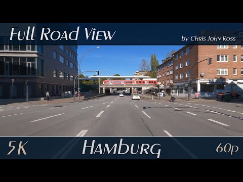 Hamburg, Germany: Hamm/Borgfelde - Eilbek/Hohenfelde - Uhlenhorst/Barmbek-Süd - B5 - 5K (2880p/60p)