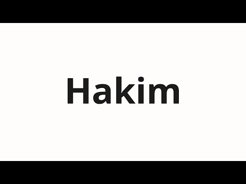 How to pronounce Hakim | Хаким (Hakim in Russian)
