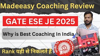 Madeeasy Coaching Review fo Gate , Ese , RRB JE, SSC JE | Gate/Ese 2023