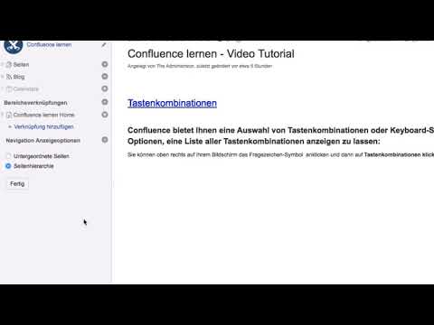 Bereichs-Randleiste - Atlassian Confluence lernen #43