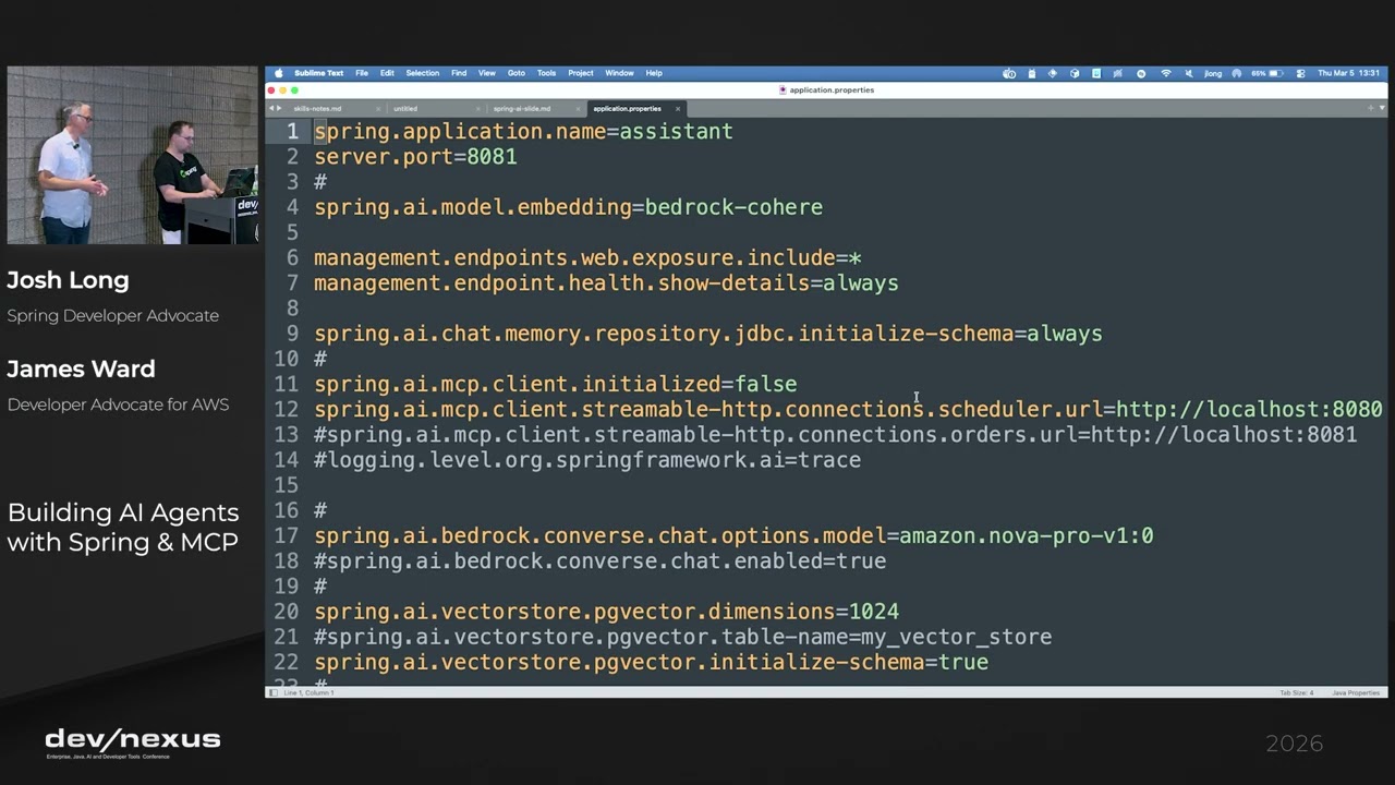 Devnexus 2026 - Building AI Agents with Spring & MCP - Josh Long & James Ward