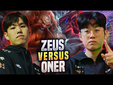 ZEUS vs ONER! - T1 Zeus Plays Yone TOP vs T1 Oner Gragas! | Preseason 2023