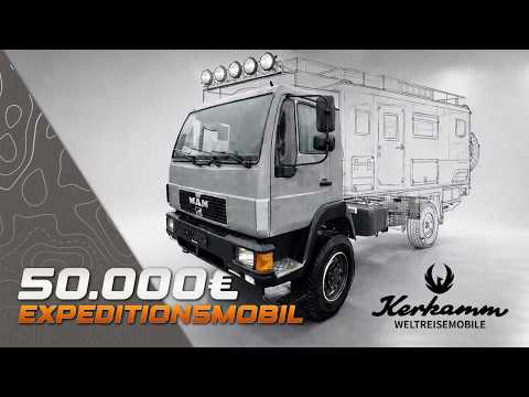 50,000 euros for an expedition vehicle? MAN L2000 4x4 – base vehicle for your new world travel ve...