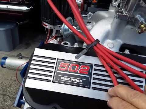 Chevy Performance Crate ZZ502 first start up...