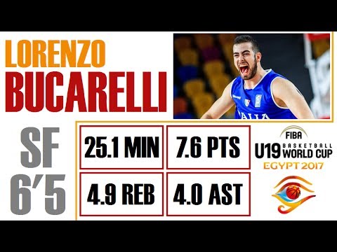 Lorenzo Bucarelli - Highlights - 2017 FIBA U19 World Cup