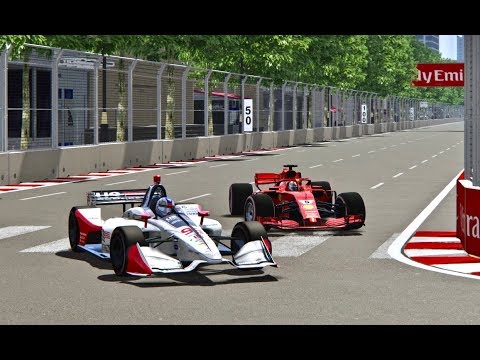 Ferrari F1 2018 vs IndyCar 2018 - Baku