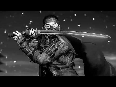 Ghost of Tsushima - Moon Stance only / A very Calm Ghost Brutal & Swordplay Combat - PS5 Gameplay