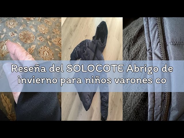Vídeo relacionado con SOLOCOTE Abrigo de Invierno para Niños Resistente al Agua con Capucha Acolchado Grueso Brillante Chaqueta de Invierno para Niños Gris 9 años