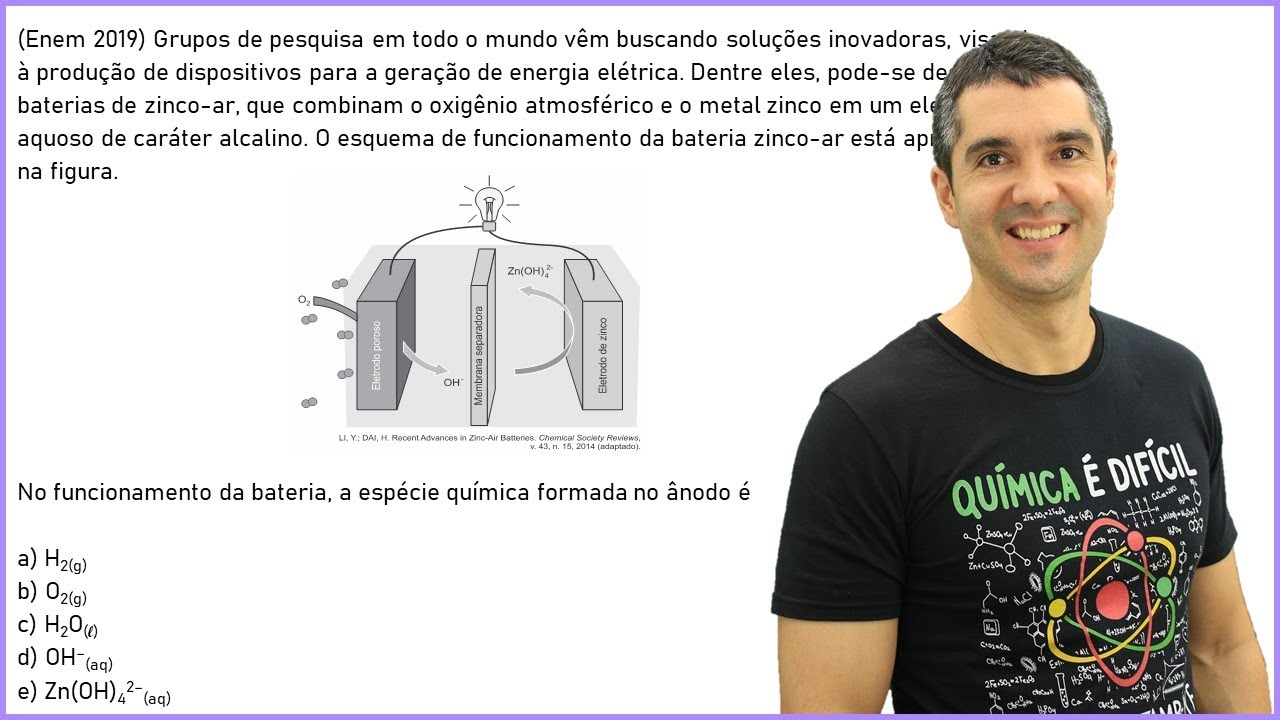 QUÍMICA ENEM 2019! "Grupos de pesquisa em todo o mundo vêm buscando soluções inovadoras..."